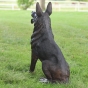 Bronzeskulptur "Schäferhund Rex"
