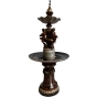 Bronzeskulptur "Brunnen mit Putten und Fischen" als Wasserspiel