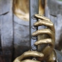 Bronzefigur "Großer Flötenspieler Franz" als Wasserspeier