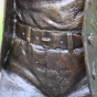 Bronzefigur "Großer Flötenspieler Franz" als Wasserspeier