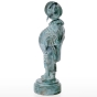 Rückansicht der Bronzeskulptur "Der Lebemann"