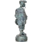 Frontansicht der Bronzeskulptur "Der Lebemann"
