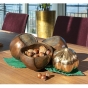 Edition Strassacker Bronzeskulptur "Haselnuss"