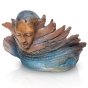 Frontansicht der Bronzeskulptur "Tag und Nacht"