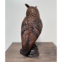 Bronzefigur "Eule auf Fels"
