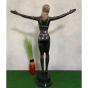Rückansicht der Bronzefigur "Orientalische Frau Mila"