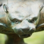 Bronzeskulptur "Griechische Sphinx" als Wasserspeier