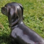 Dackelskulptur für den Garten
