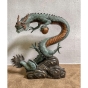 Bronzefigur Drache als Wasserspeier