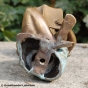 Bronzeskulptur Befestigung Junge