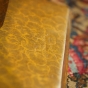 Bronzefigur Abstraktes Liebespaar Harmonie in Gold 
