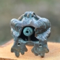 Bronzewasserspeier Frosch Anschluss