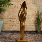 Bronzeskulptur Harmonie mit Sonderpatina von der Seite