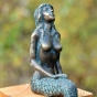 Meerjungfrau Bronzefigur