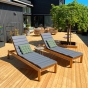Cane-line Amaze Sonnenliege mit Rollen