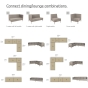 Cane-line Connect Dining Lounge 2-Sitzer Modulsofa, rechts