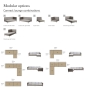 Cane-line Connect 2-Sitzer Modulsofa, links