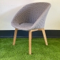 Cane-line Peacock Sessel in hellgrau