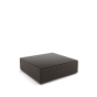 DEDON Lounge Hocker Kaffeetisch XL in java inkl. Glasplatte
