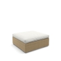 DEDON Lounge Hocker Kaffeetisch XL in bleach inkl. Kissen