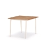 DEDON Wa Esstisch 100x100cm Tischplatte: 304 - lipari / Gestell: 205 - teak