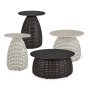DEDON Porcini Beistelltisch ∅41cm - Farben marrone & carrara