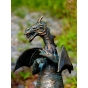 Kleiner Drache mit Walnuss