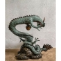 Bronzeskulptur "Lóng Chinesischer Drache" groß als Wasserspeier