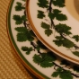 Meissen 3-teiliges Kaffeegedeck Weinlaub um 1900