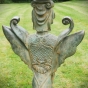 Bronzeskulptur "Griechische Sphinx" als Wasserspeier