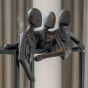 Bronze Skulptur Let's Talk von Guy Buseyne