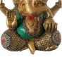Sitzender Ganesha aus Messing - 30cm