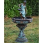 bronze Brunnen frau Krug