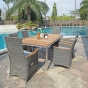 Gartentisch ZEBRA am Pool