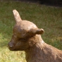 Bronzefigur Bronzetier Bronzeziege Bronzeskulptur
