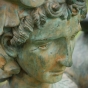 Bronzeskulptur "Griechische Sphinx" als Wasserspeier