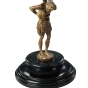 GL051 Globus Atlas Armillary des 18. Jh. mit Bronze Skulptur Atlas