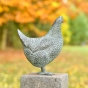 Bronzeskulptur Huhn
