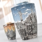 Goebel Vase "Travelling the World" von Charles Fazzino