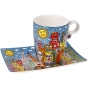 Goebel Künstlertassen-Set von James Rizzi