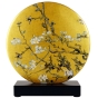 Goebel Diskusvase "Mandelbaum Gold", klein von Vincent van Gogh