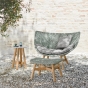Dedon Mbrace Hocker mit Beistelltisch