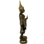 Seitenansicht der Abhaya-Mudra Buddhafigur aus Holz 113cm