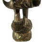 Nahansicht der Abhaya-Mudra Buddhafigur aus Holz 113cm