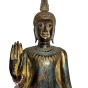 Nahaufnahme des Holzbuddha