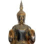 Nahansicht des Holzbuddha
