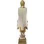 Rückansicht des Holzbuddha