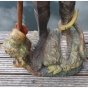 Holzskulptur "Der heilige Georg - Drachentöter"