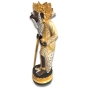 Seitenansicht der Holzfigur "Indonesischer Weiser"