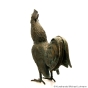 Hahn-Bronzefigur - Stehender Hahn von Rottenecker